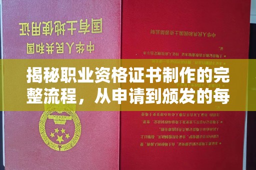 永登揭秘职业资格证书制作的完整流程，从申请到颁发的每一步