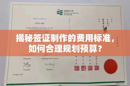 永登揭秘签证制作的费用标准，如何合理规划预算？