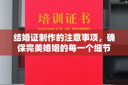 永登结婚证制作的注意事项，确保完美婚姻的每一个细节