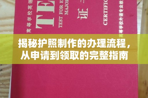 永登揭秘护照制作的办理流程，从申请到领取的完整指南