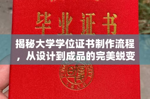 永登揭秘大学学位证书制作流程，从设计到成品的完美蜕变