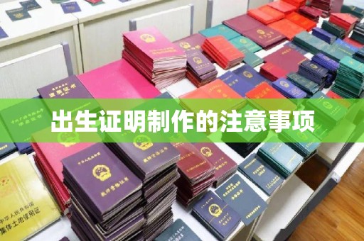 永登出生证明制作的注意事项
